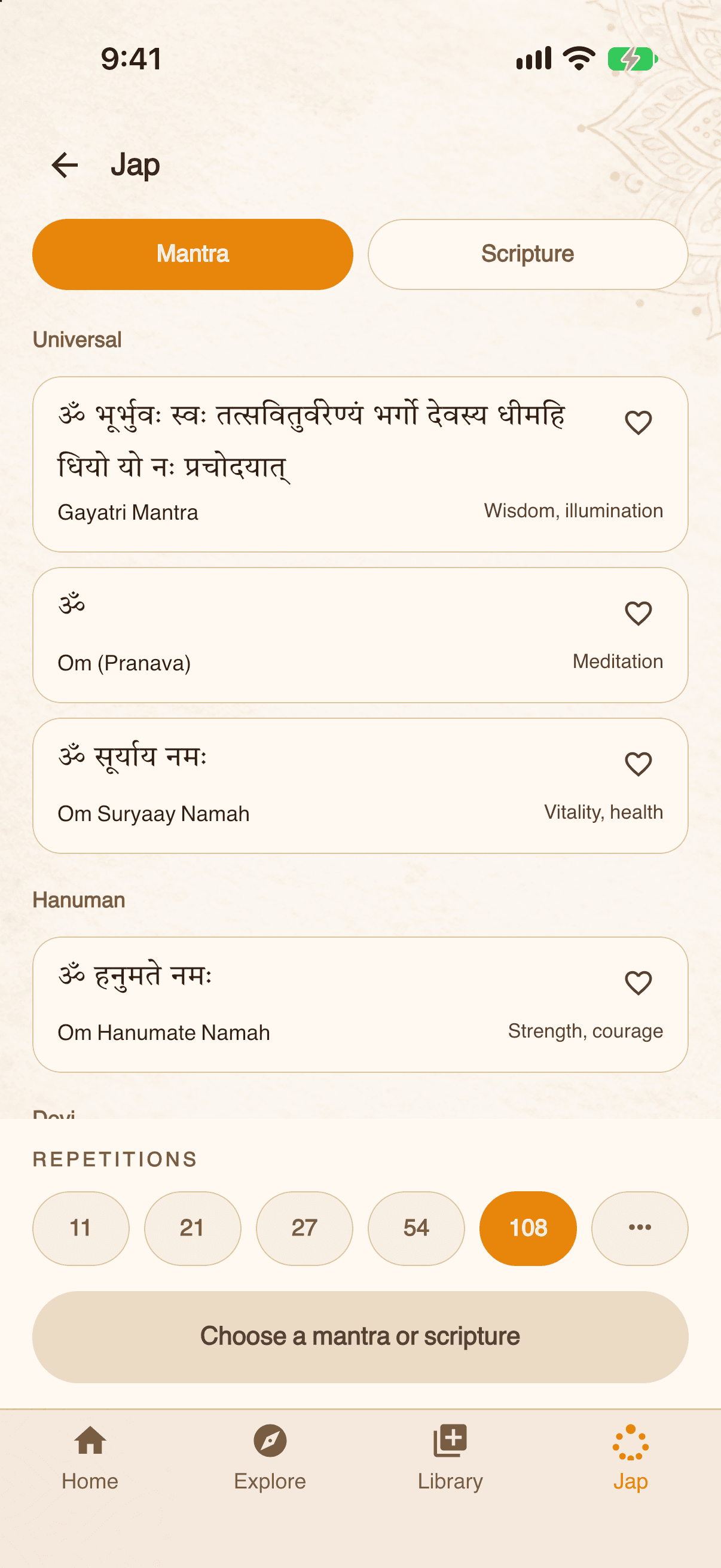 Jap & mantras